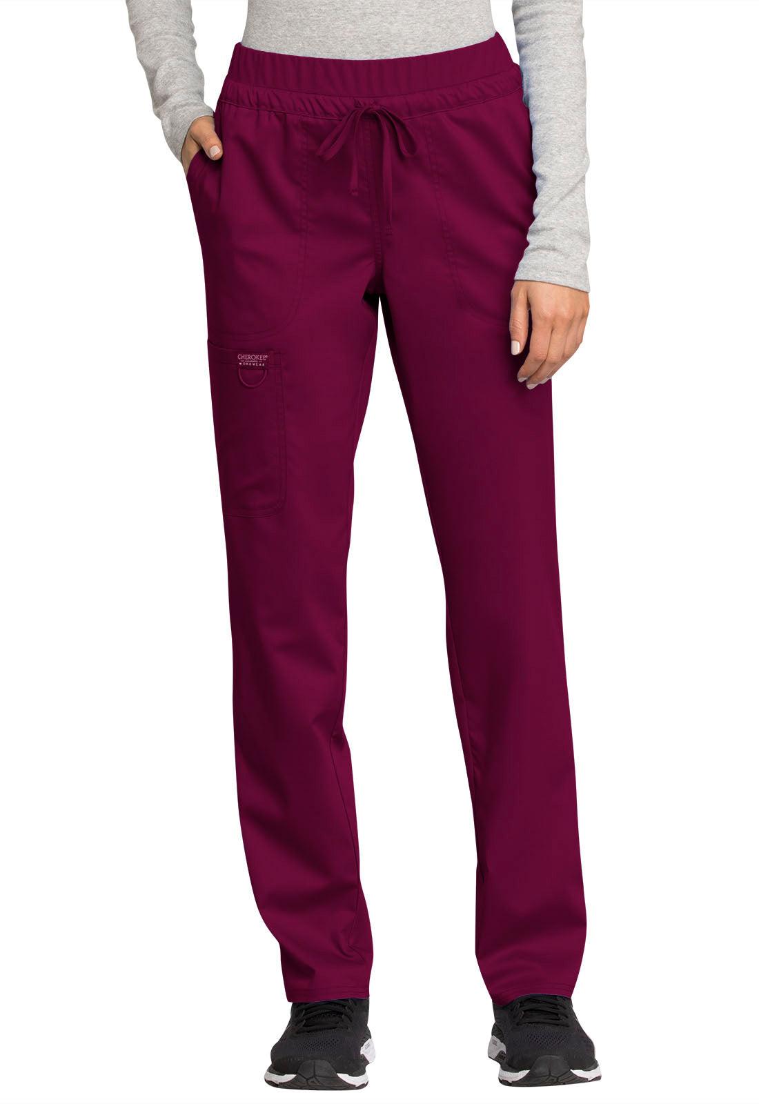 Mid Rise Tapered Leg Drawstring Pant WW105P
